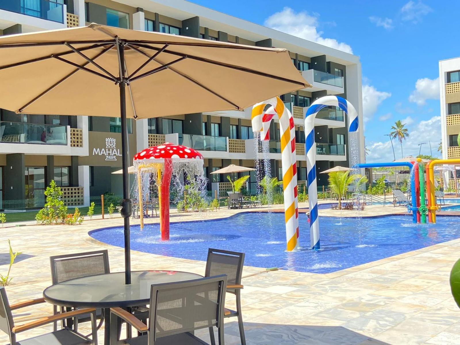 Apartamento Flat Manabeach06 Com Vista Piscina Muro Alto *