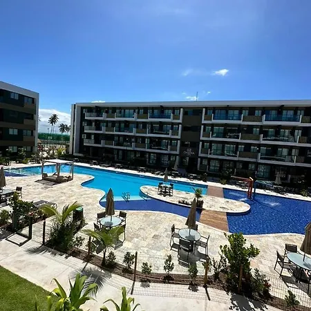 Flat Manabeach06 Com Vista Para Piscina Muro Alto Porto De Galinhas Exterior photo