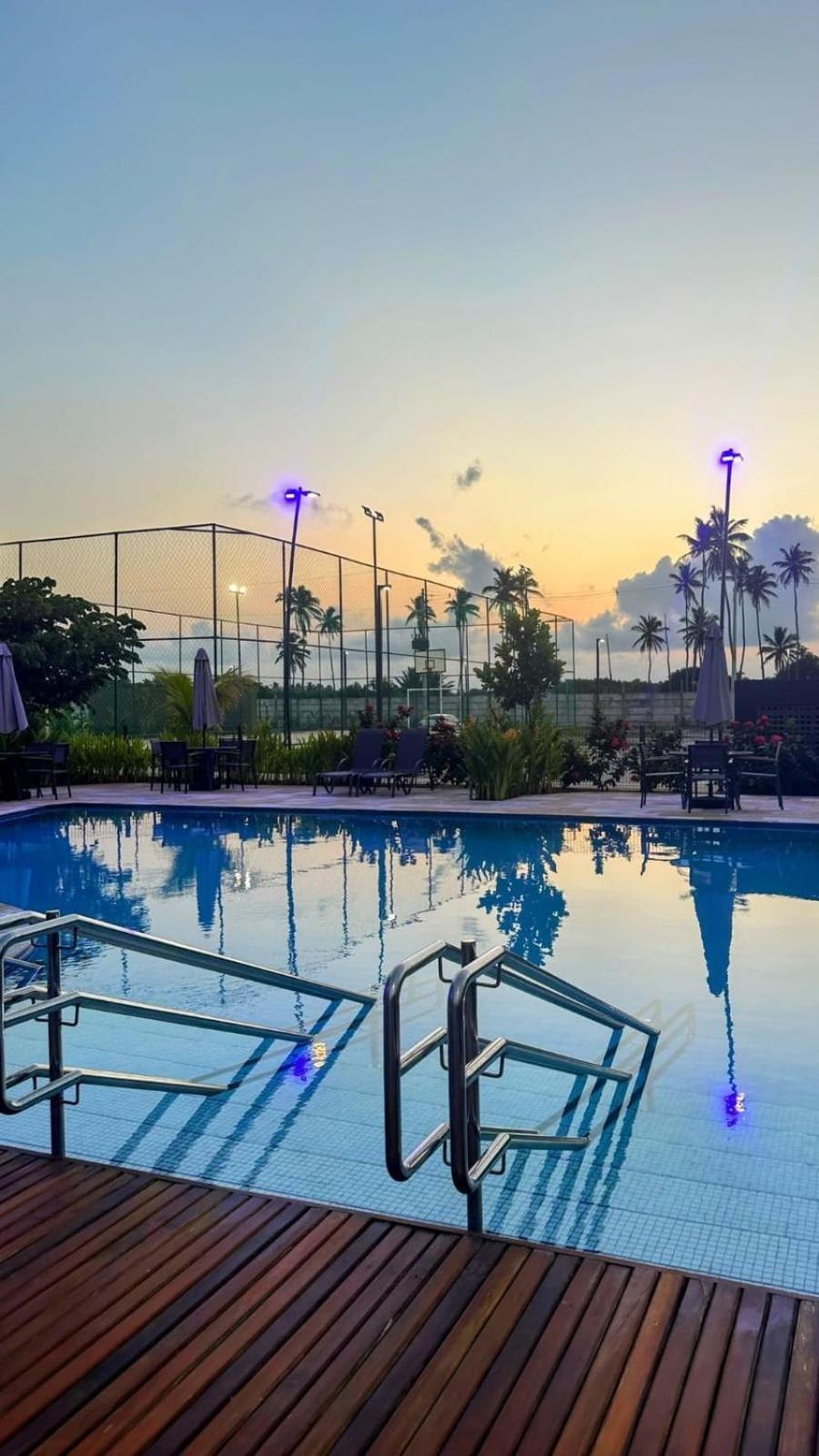 Flat Manabeach06 Com Vista Piscina Muro Alto